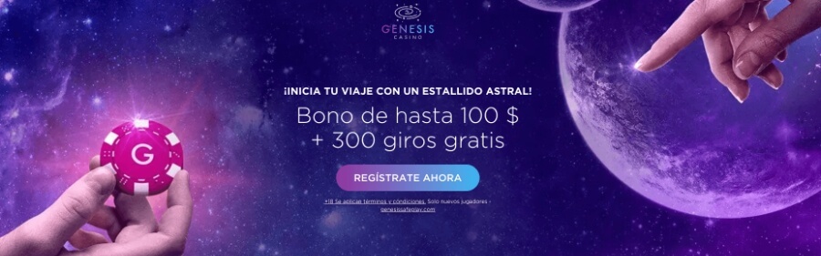 Bono de bienvenida de Genesis Casino