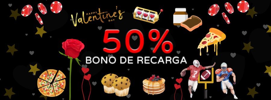 Bono del 50% hasta 200 EUR en Betobet por promoción de San Valentín