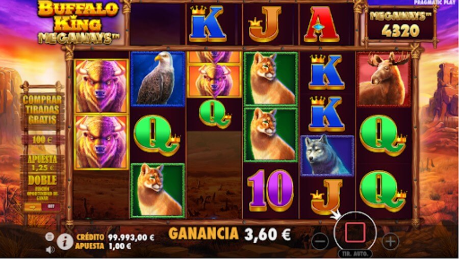 Slot Buffalo King Megaways jackpot