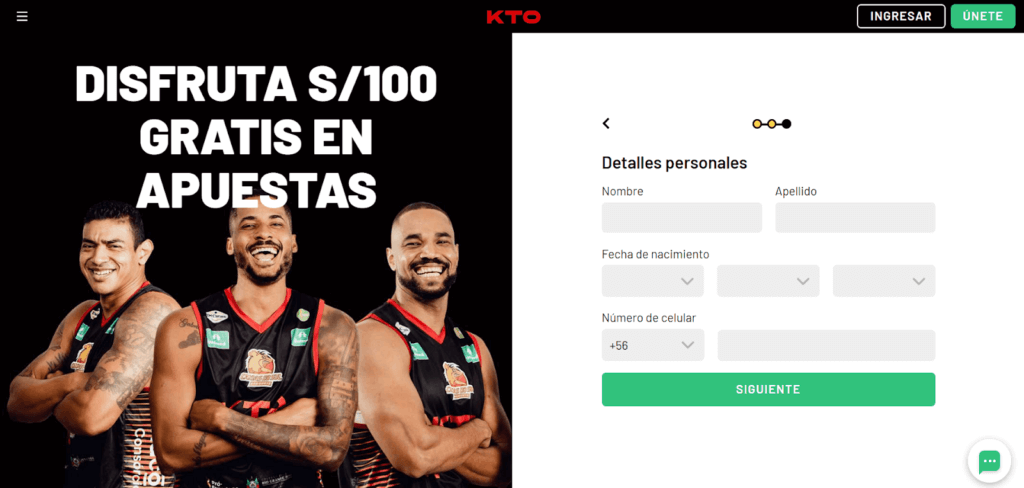 Registro en KTO