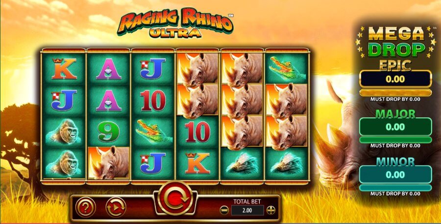 Raging Rhino Ultra tragamonedas del proveedor WMS