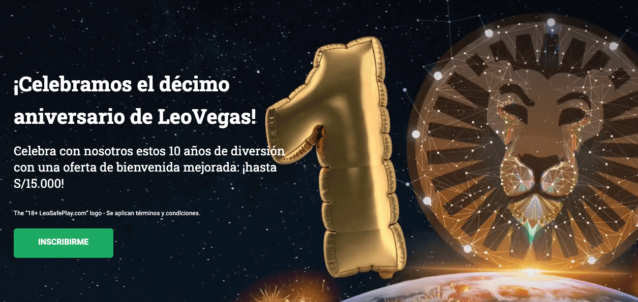 Celebremos juntos 10º aniversario de LeoVegas