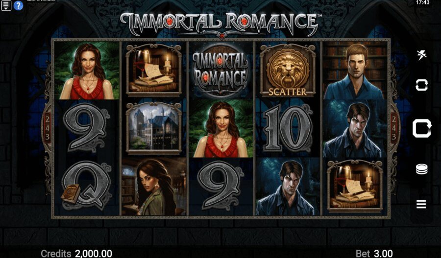 Partida de tragamonedas Immortal Romance