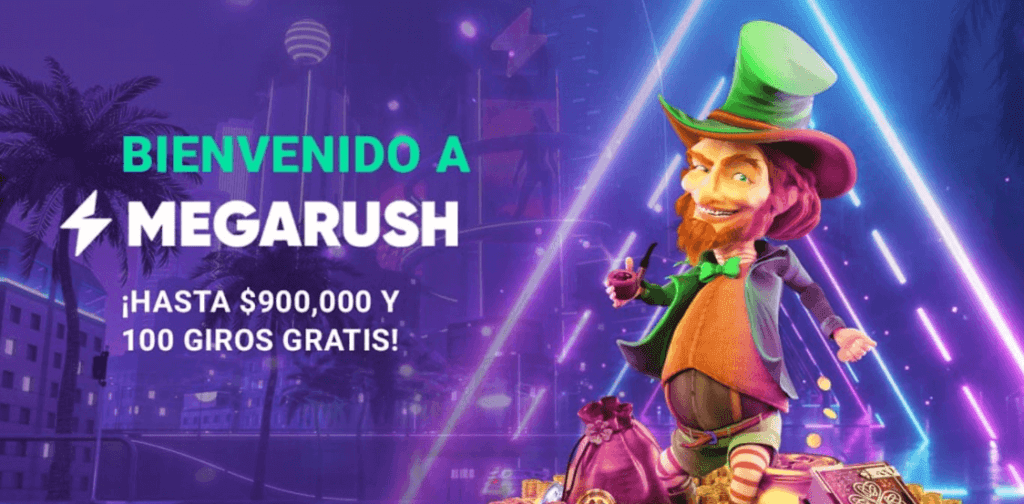 Bono de bienvenida del casino Megarush de depósito y giros gratis