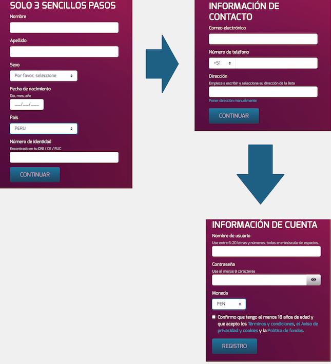 Cómo crear una cuenta en tres pasos en Hello Casino