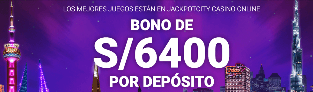 Bono de bienvenida JackporCity casino