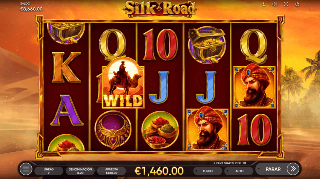 Silk road slot giros gratis 