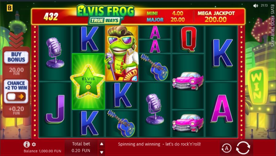 Tragamonedas Elvis Frog de BGaming