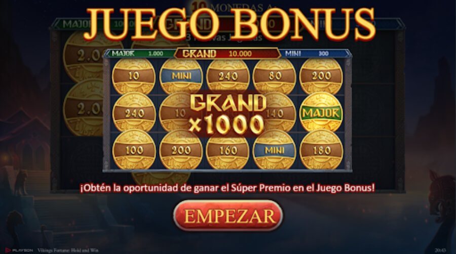 Tragamonedas Vikings Fortune-Hold-and Win - bonus