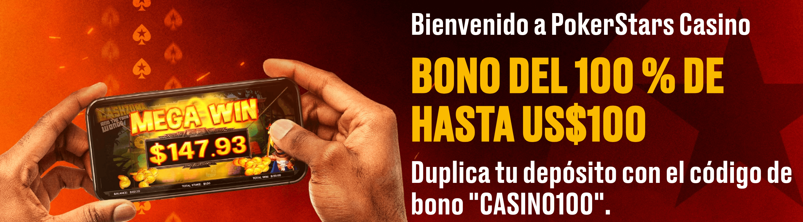 Bono de bienvenida de PokerStars para Perú