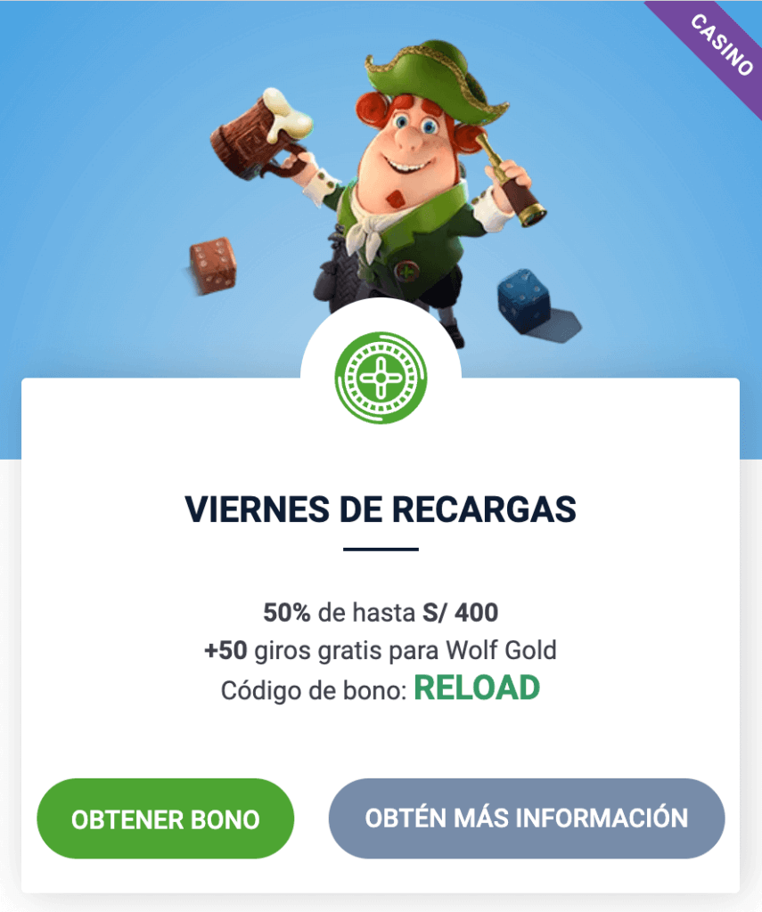 Recarga bono tiradas gratuitas