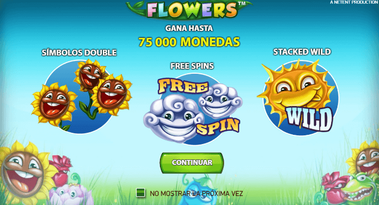 Símbolos de bonos de la tragamonedas Flowers de NetEnt