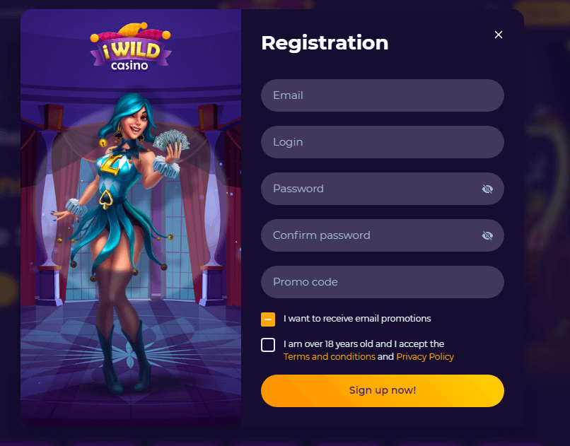 iWildCasino registro 