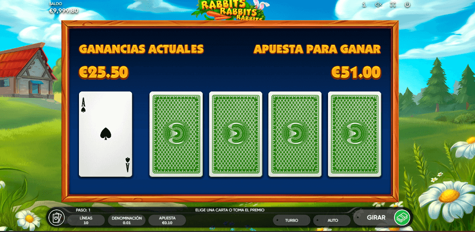 Juego de riesgo en Rabbits, Rabbits, Rabbits