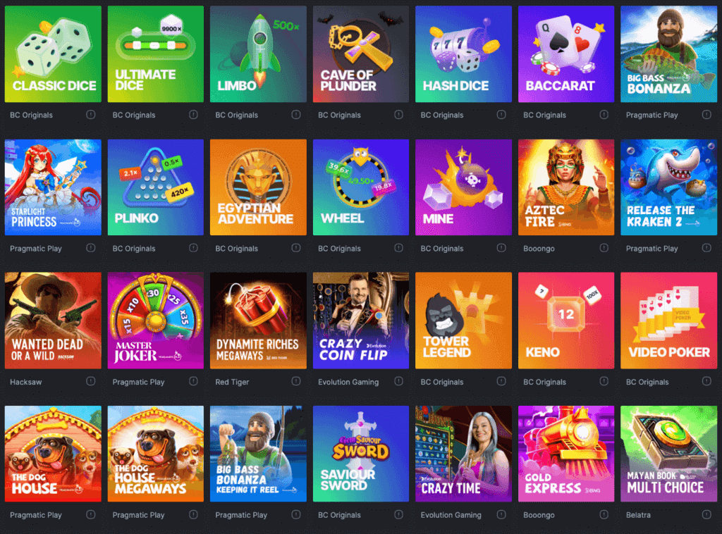 Juegos de BC.GAME