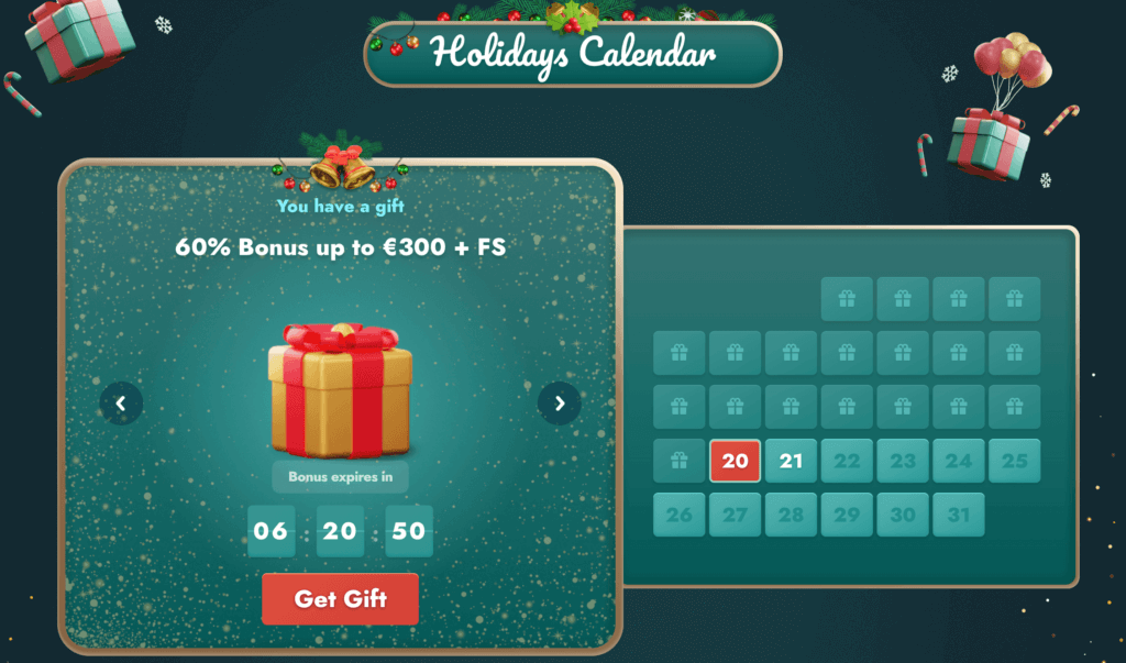 Promoción de Navidad en Wazamba