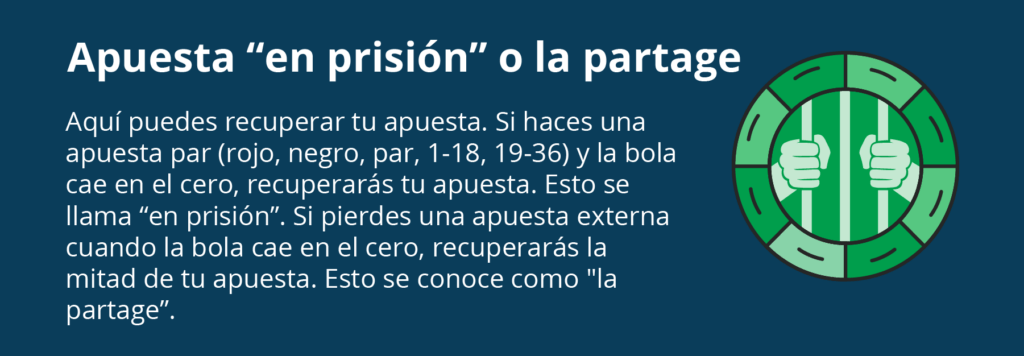 Cómo funciona la Regla En Prisión en la Ruleta