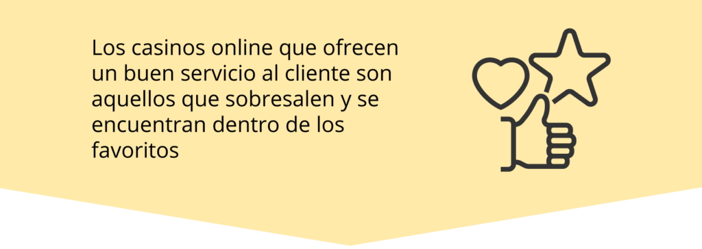 Servicio al cliente en los casinos