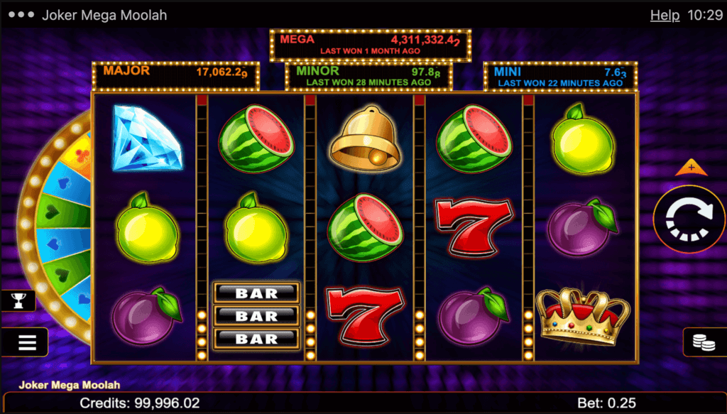 Tragamonedas Joker Mega Moolah