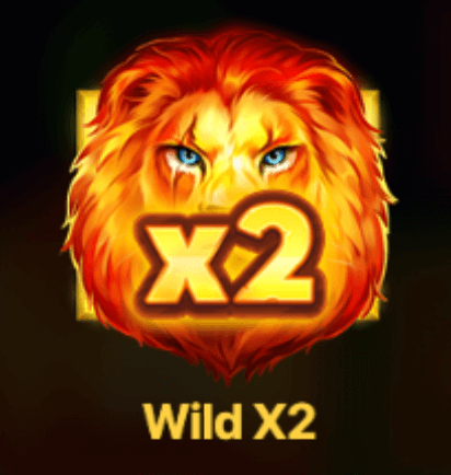 Wild x2 en Lion Gems